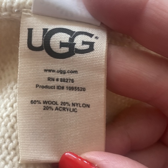 🆕 UGG Women's Jacey Wool Blend Turtleneck Poncho NWT - Picture 5 of 10